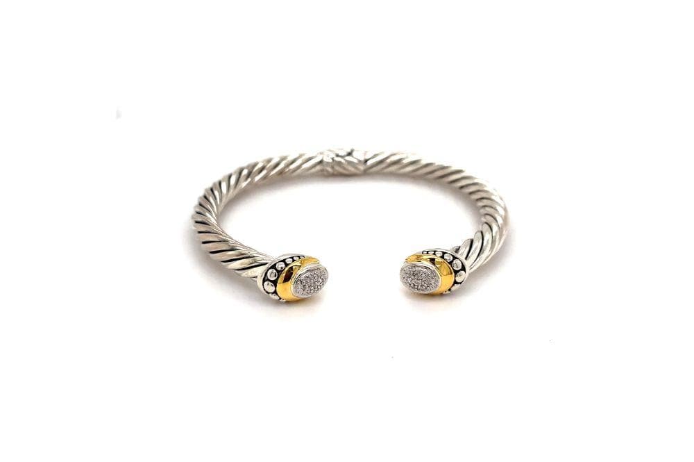 Pave Diamond Cable Bangle