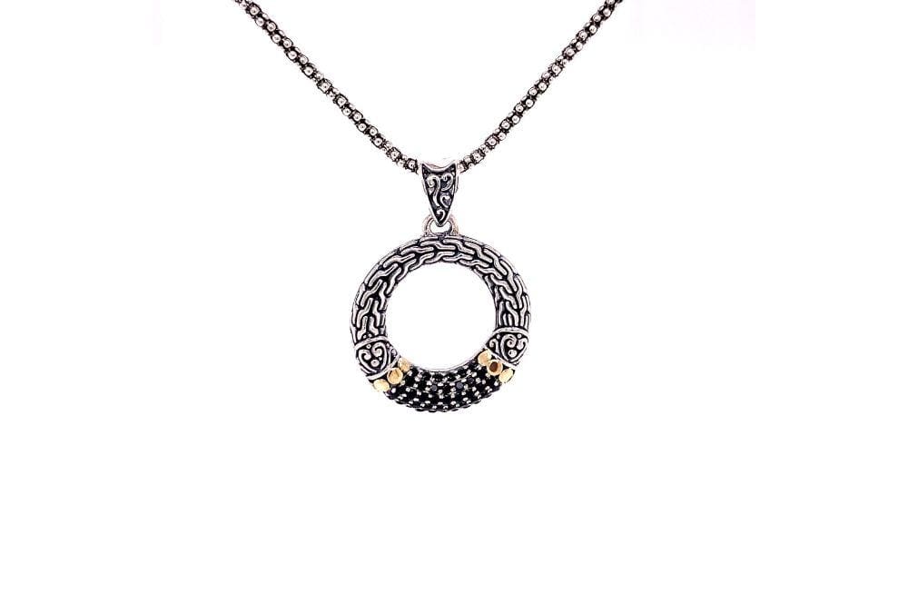 Ubud Pendant- Black Spinel