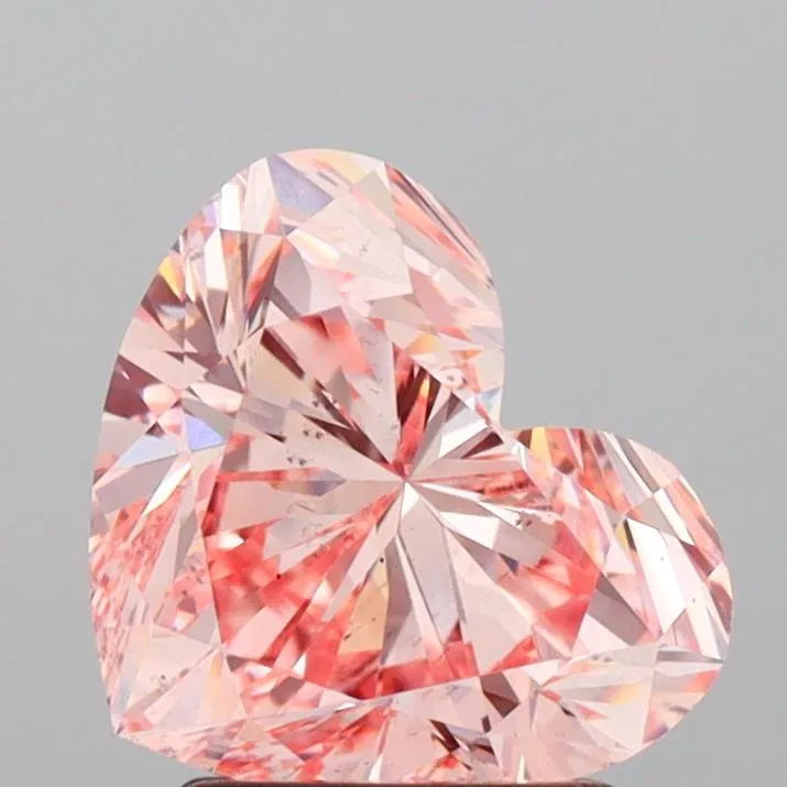 2.04ct Heart Lab Grown Diamond (Colour Fancy Intense Pink, Clarity SI1, IGI Certified)