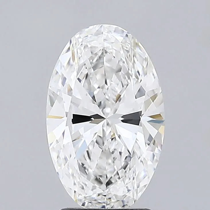 2.50ct Oval Lab Grown Diamond (Colour E, Clarity VS2, IGI Certified)