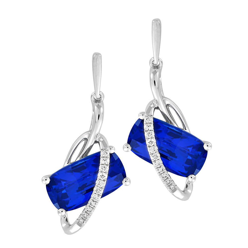 Blue Sapphire Earrings