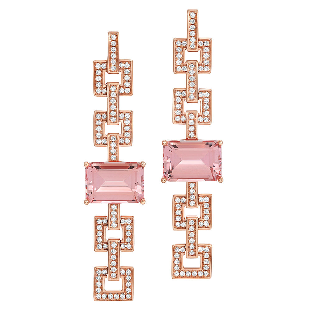 Champagne Sapphire Earrings