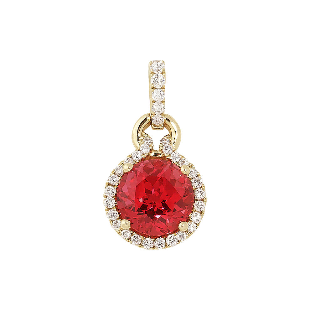 Padparadscha Pendant-CP2730YPD