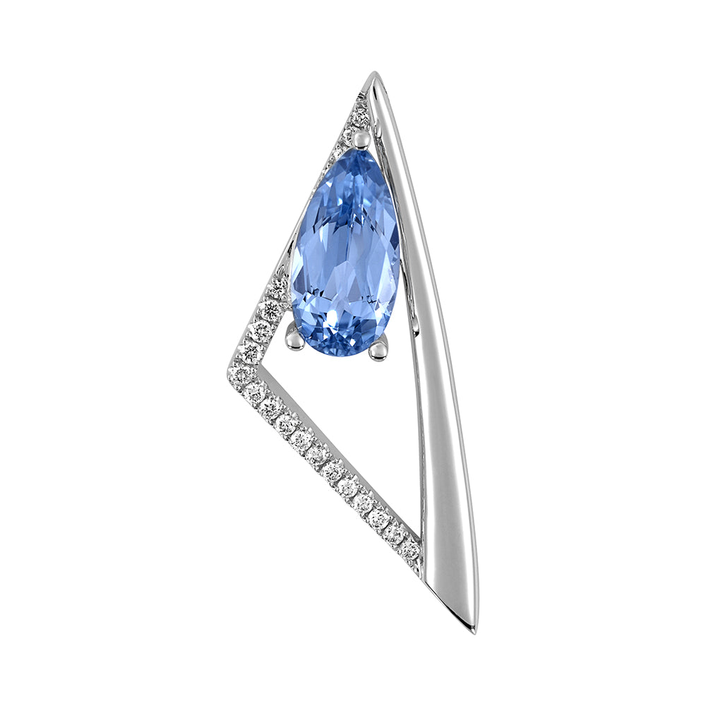 Aqua Blue Spinel Pendant