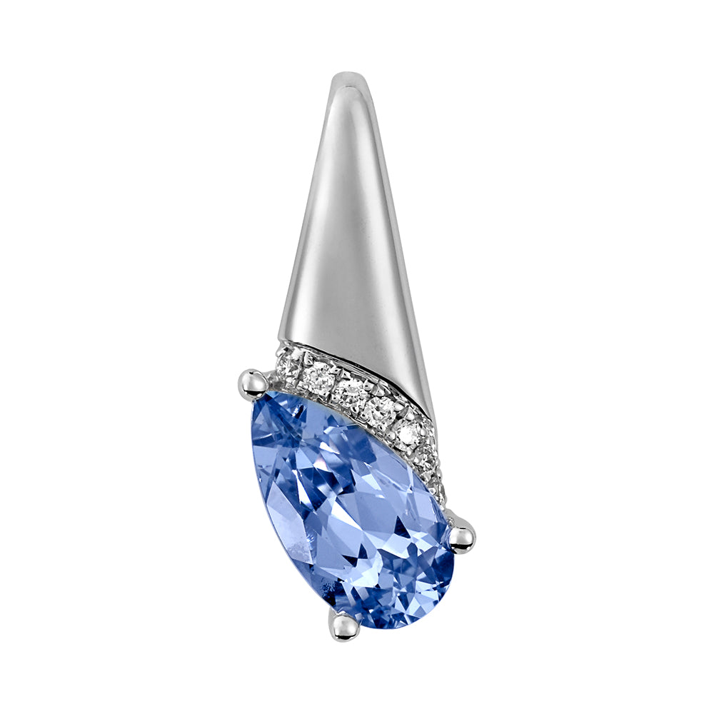 Aqua Blue Spinel Pendant