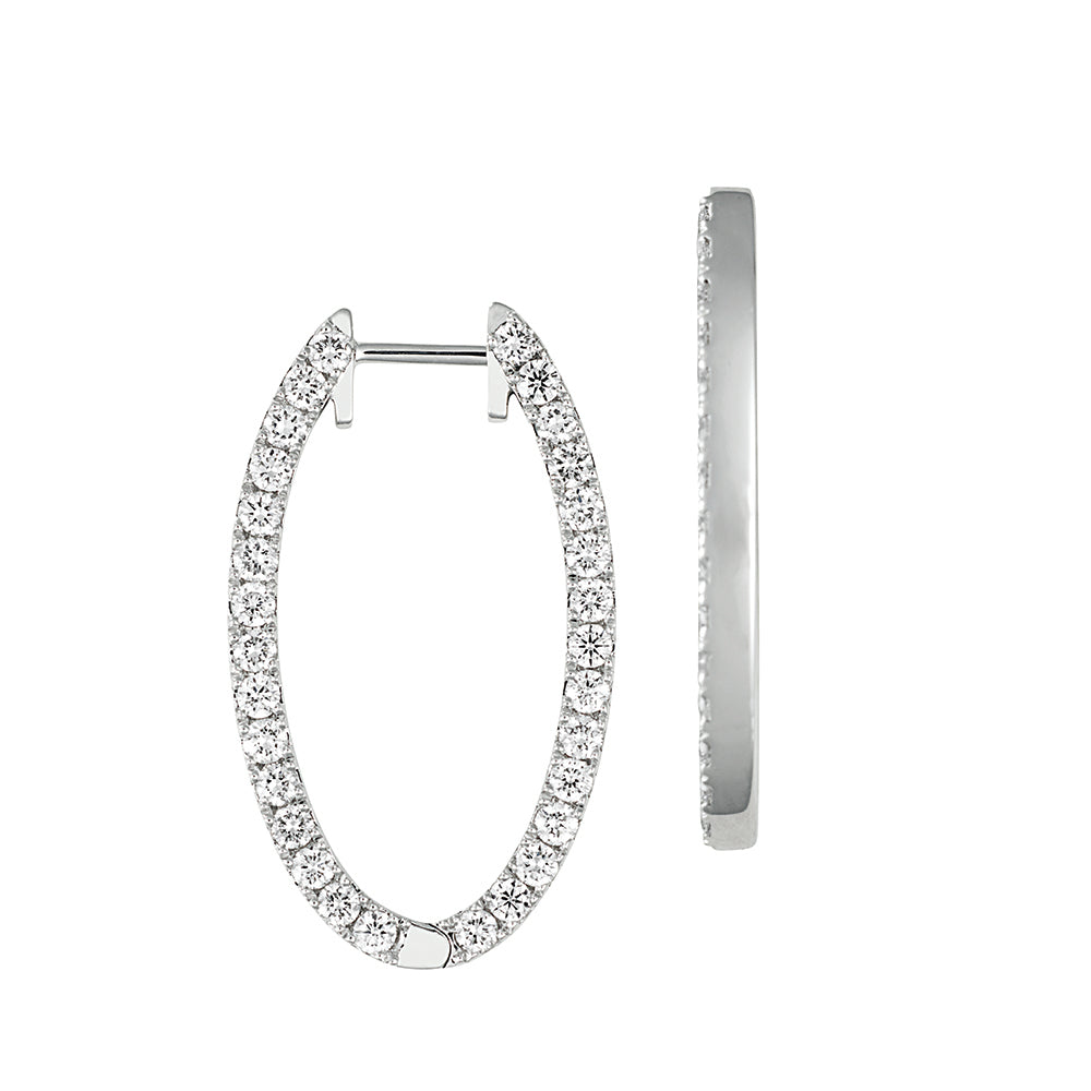 Lab Grown Diamond Fashion Hoops