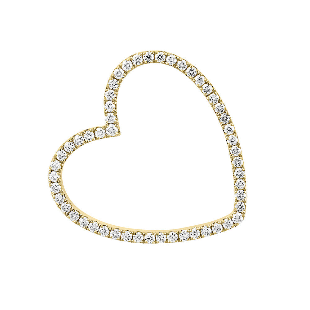 Lab Grown Diamond Fashion Heart Shaped Pendant