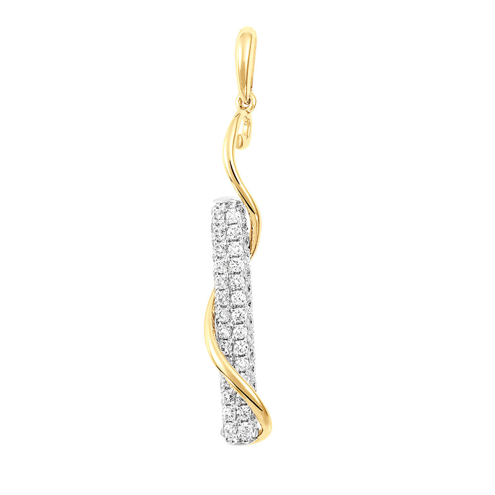 Lab Grown Diamond Fashion Bar Pendant