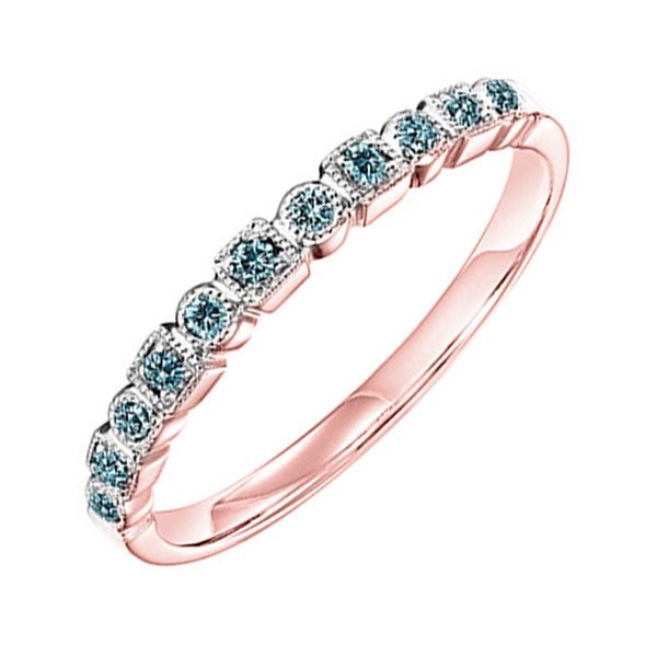 14Kt Rose Gold Diamond 1/10Ctw Ring