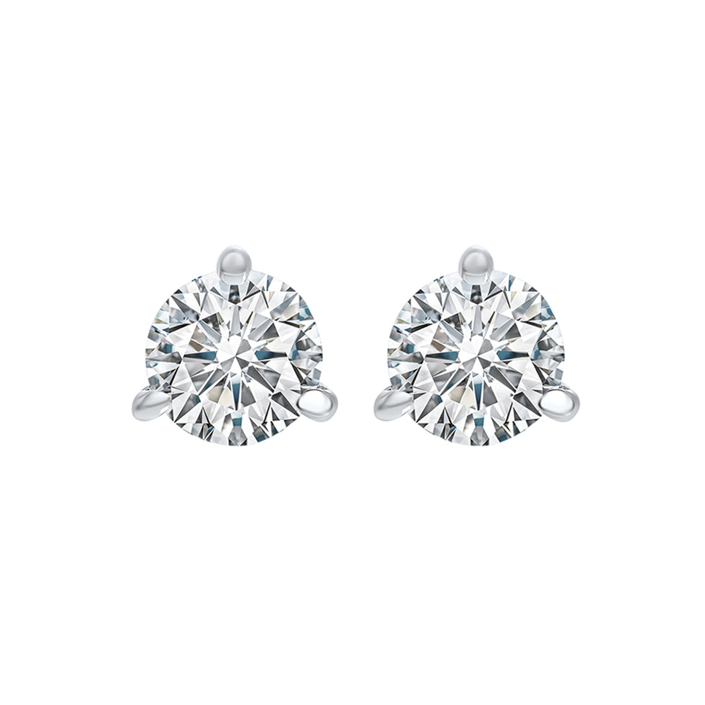 18Kt White Gold Diamond 1Ctw Earring