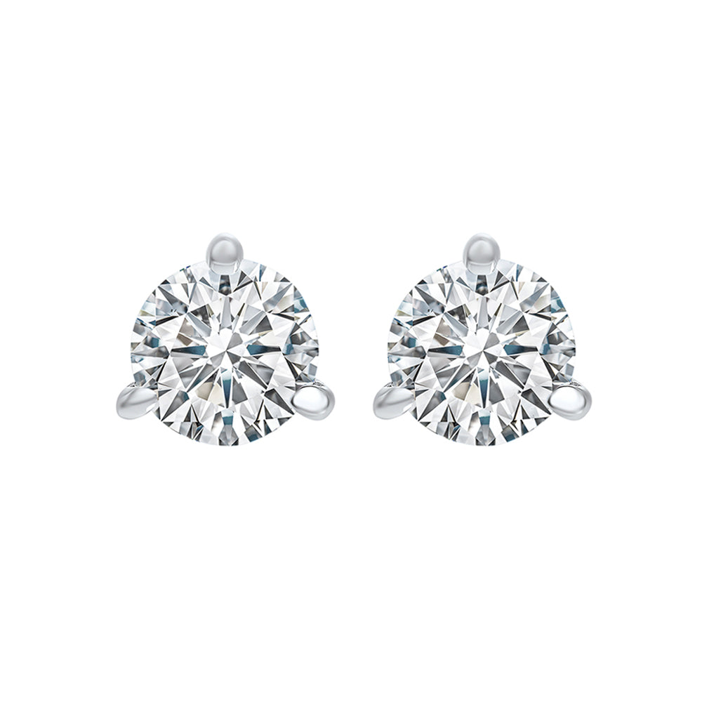18Kt White Gold Diamond 1 1/4Ctw Earring