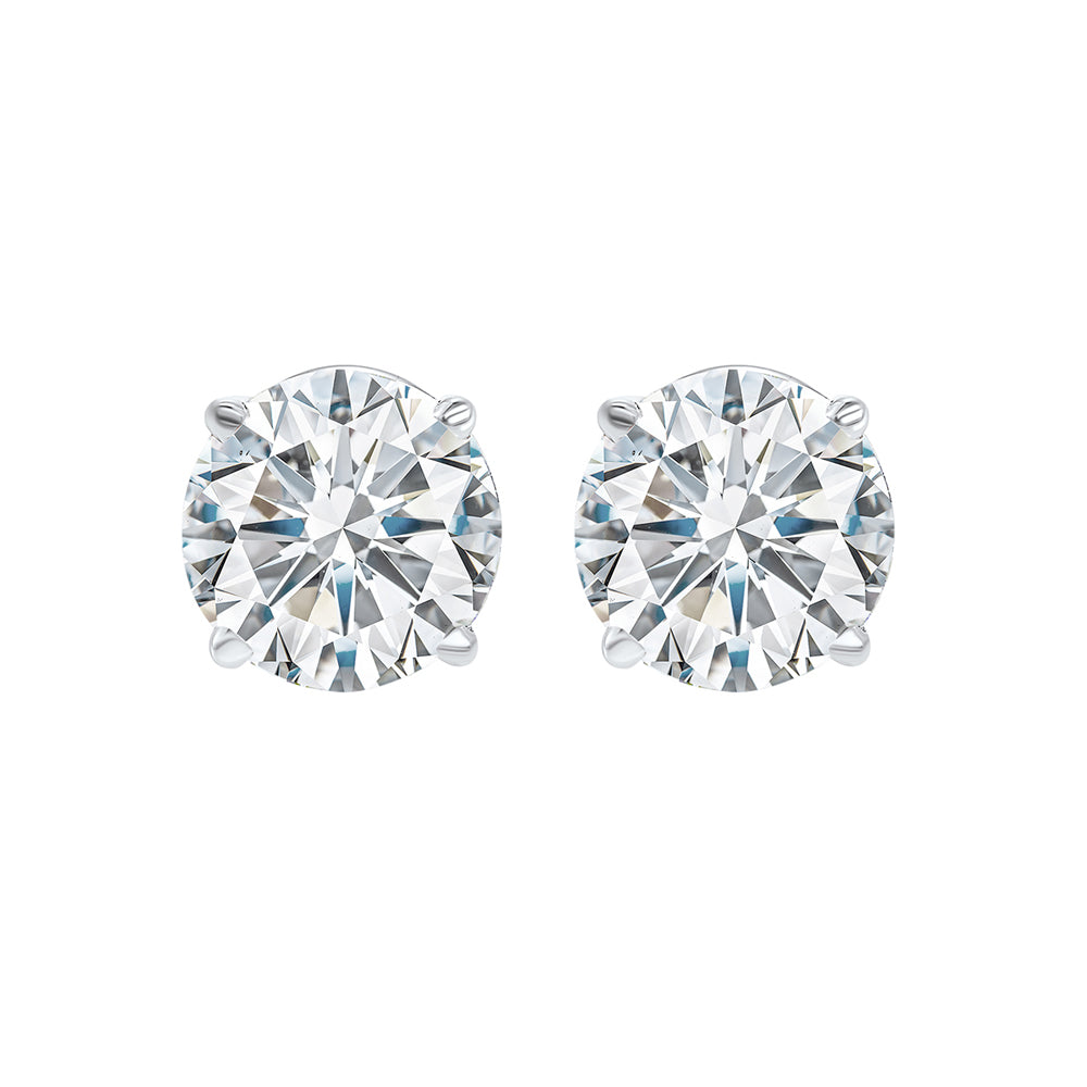 14Kt White Gold Diamond 1 1/4Ctw Earring