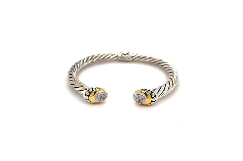 Pave Diamond Cable Bangle