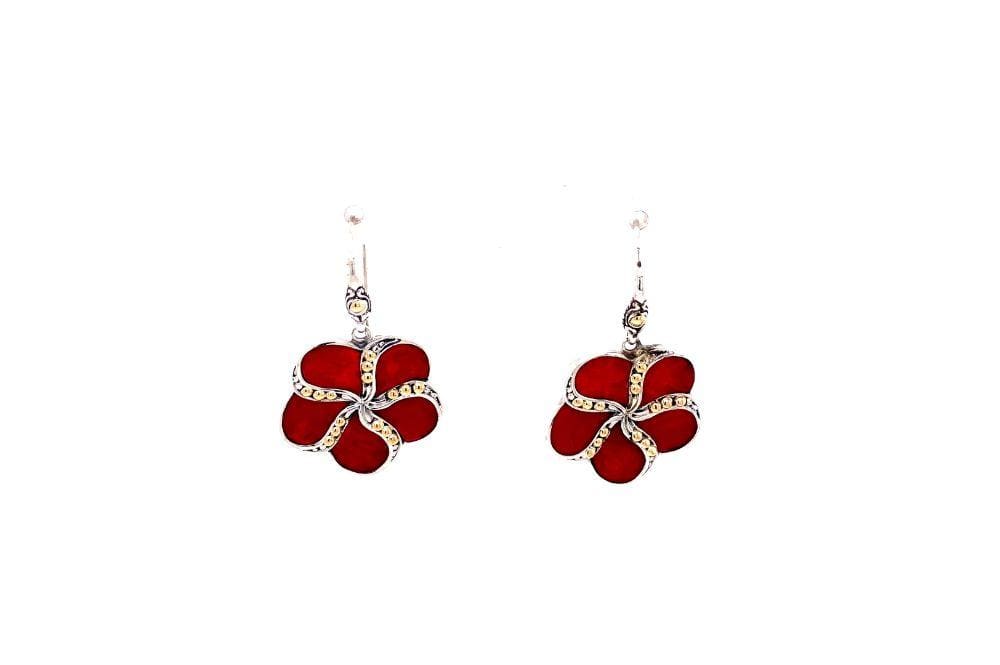 Sumba Earrings- Coral