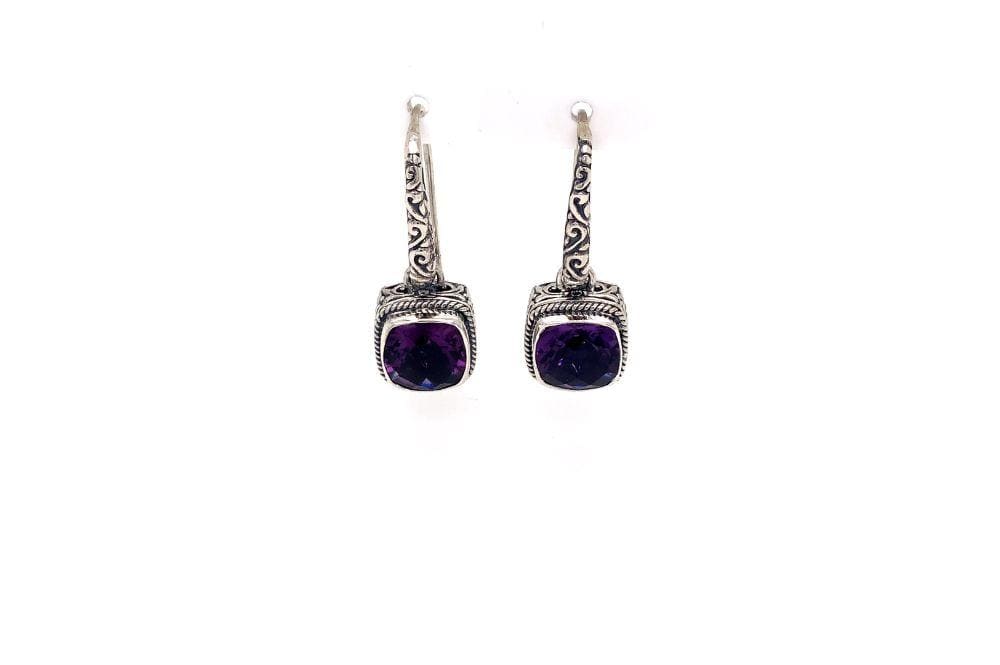 Honesty Earrings- Amethyst