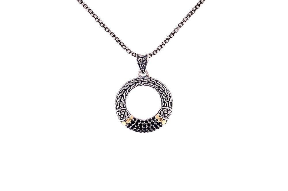 Ubud Pendant- Black Spinel