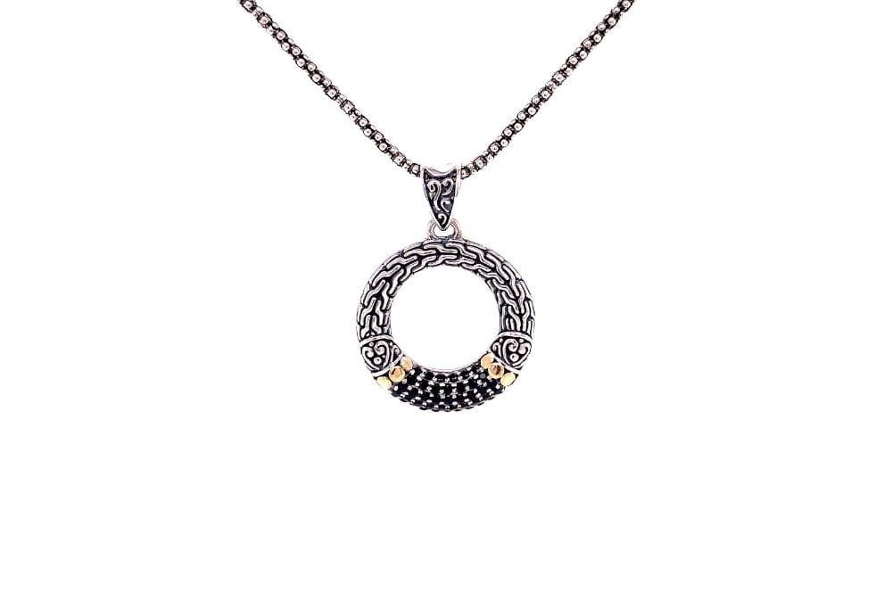 Ubud Pendant- Black Spinel