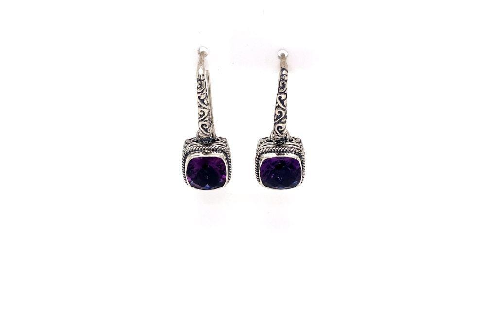 Honesty Earrings- Amethyst