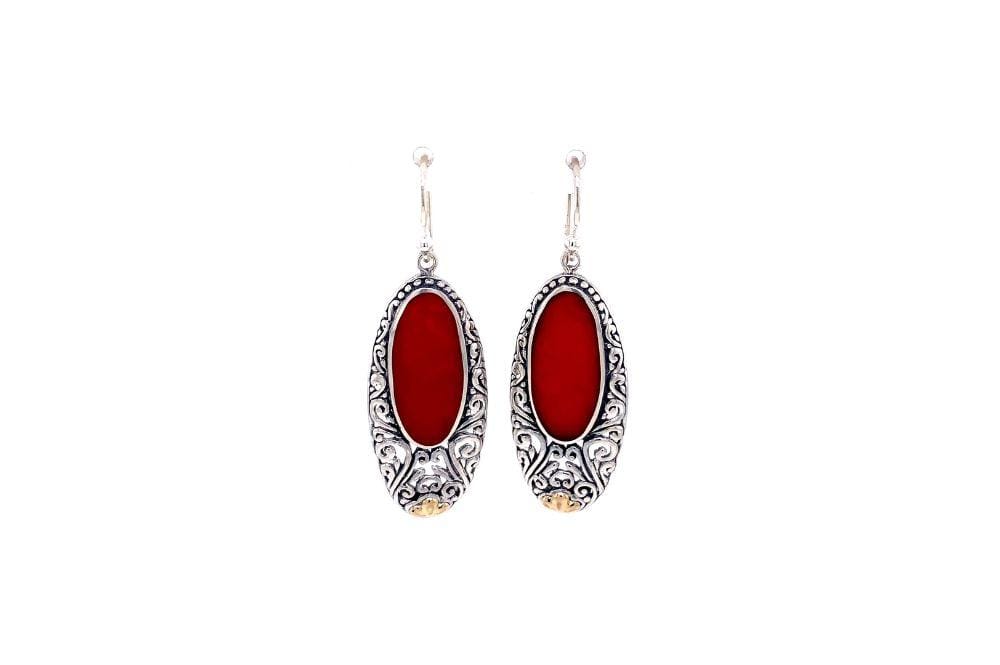 Bliss Earrings- Coral