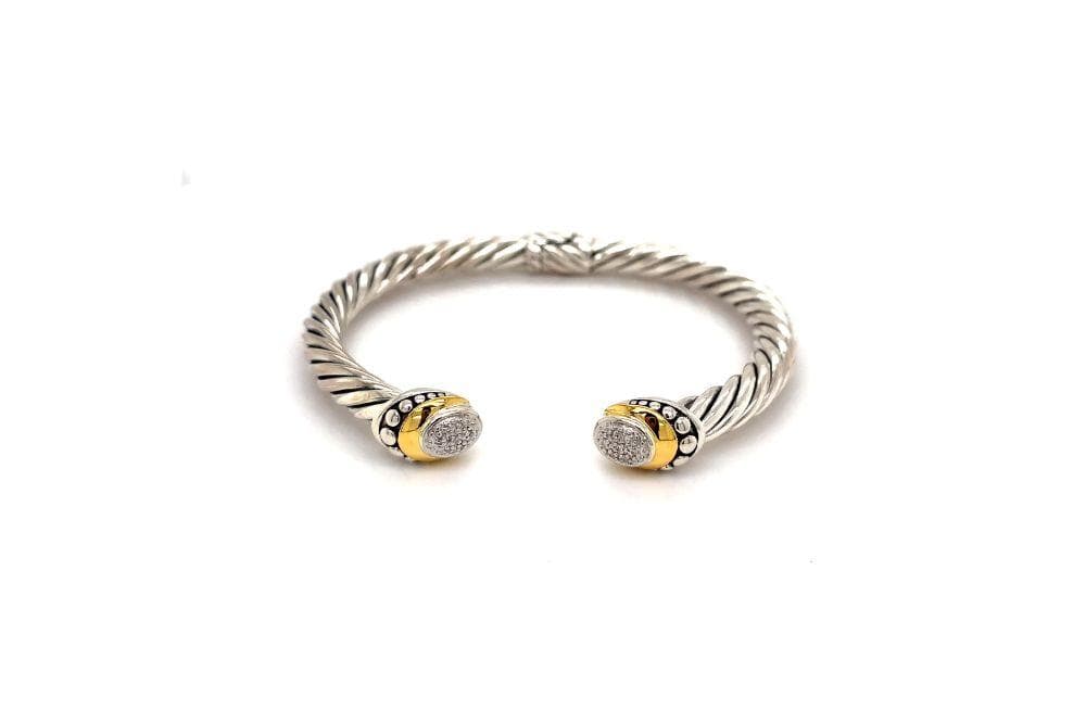 Pave Diamond Cable Bangle