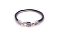 Latitude Bracelet- Black Leather