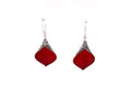 Ornate Earrings- Coral