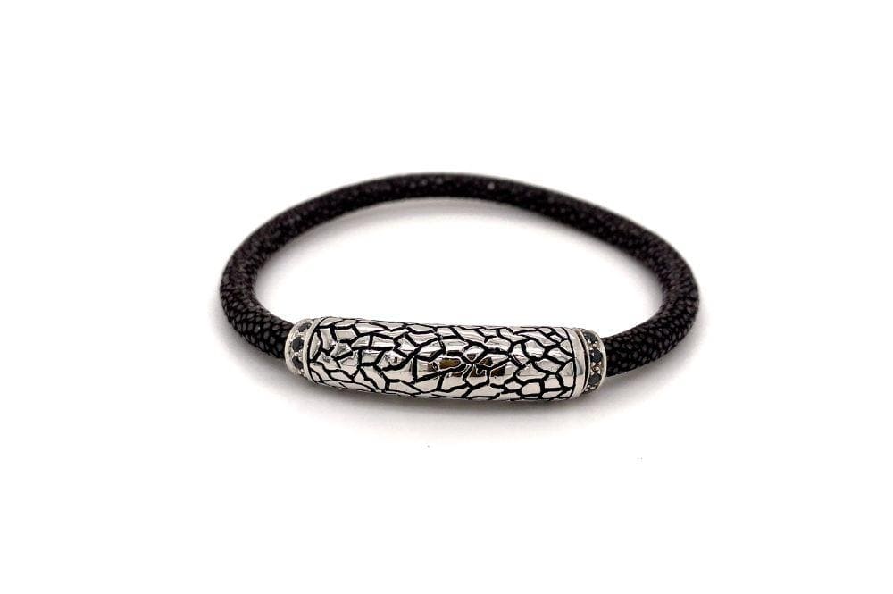 Stingray Leather Bracelet- Brown