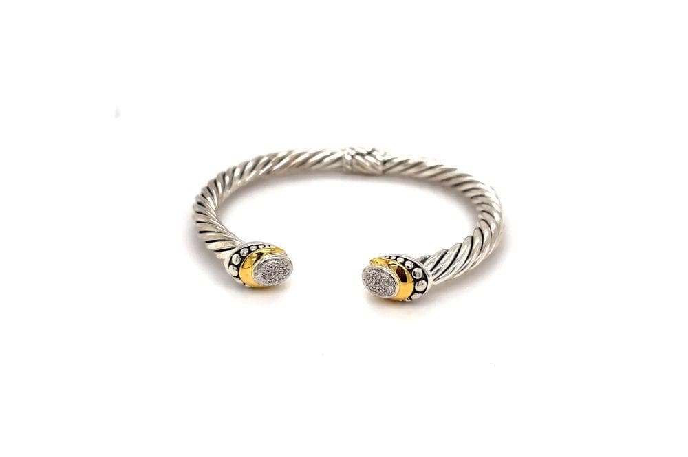 Pave Diamond Cable Bangle