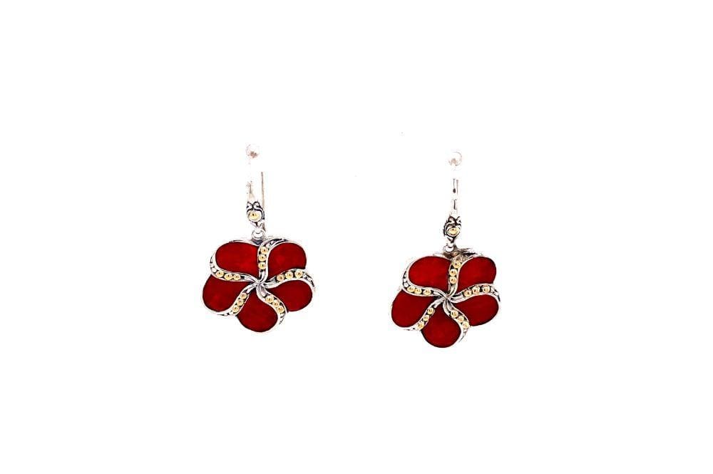 Sumba Earrings- Coral