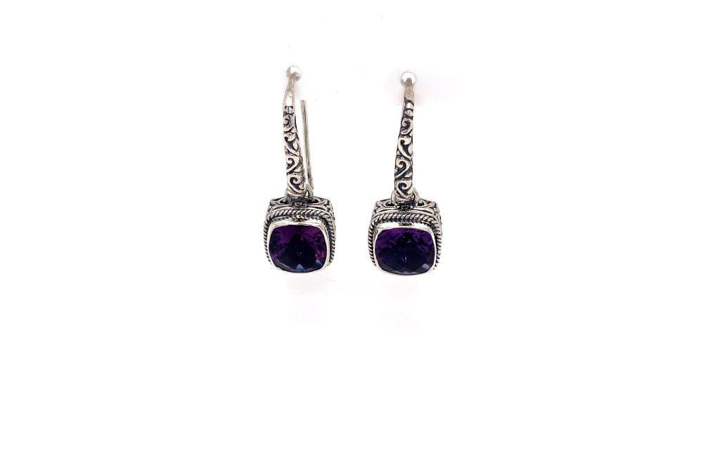 Honesty Earrings- Amethyst