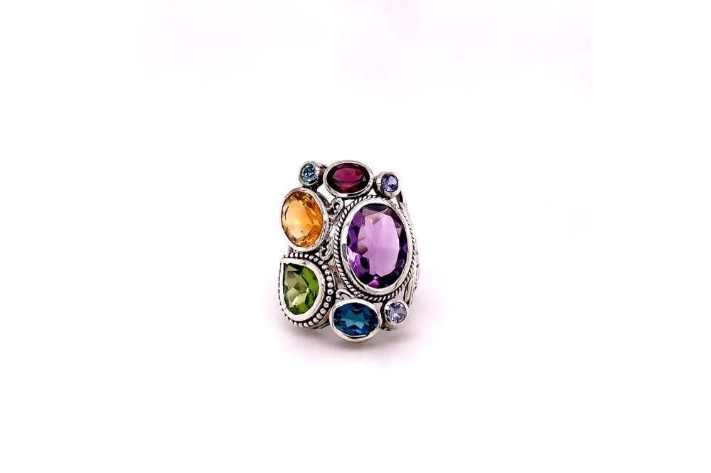 Madeira Ring- Multi Gemstones