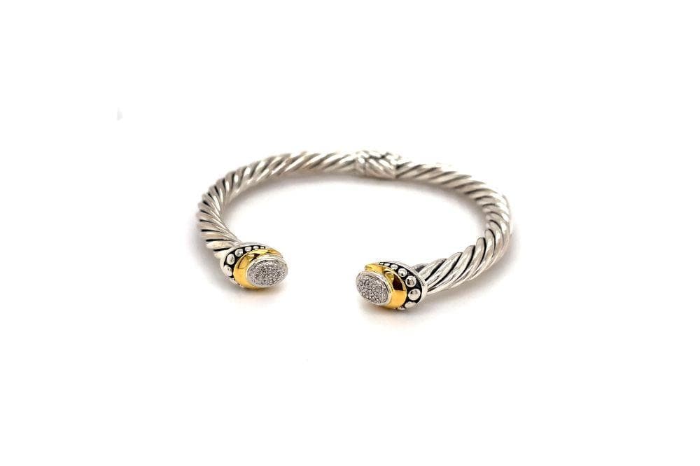 Pave Diamond Cable Bangle