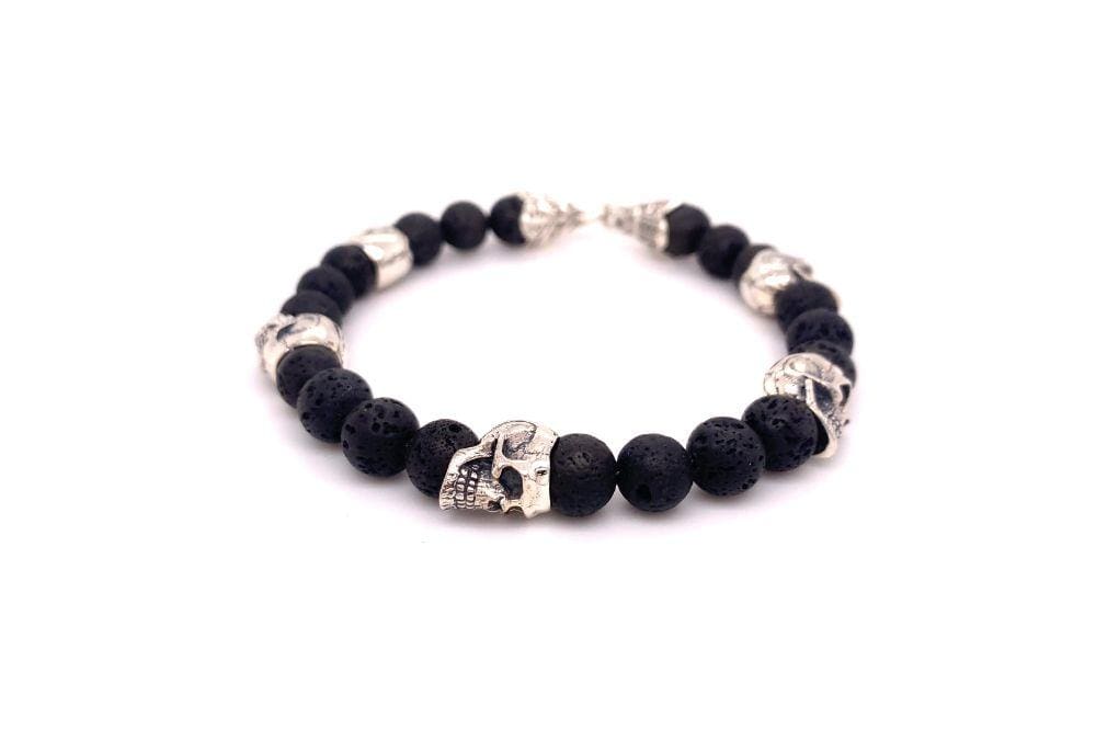 Skulls And Lava Bracelet