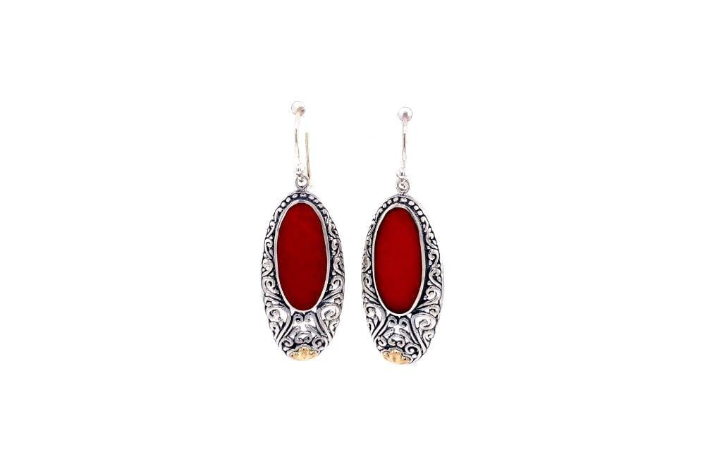Bliss Earrings- Coral
