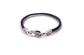 Latitude Bracelet- Black Leather
