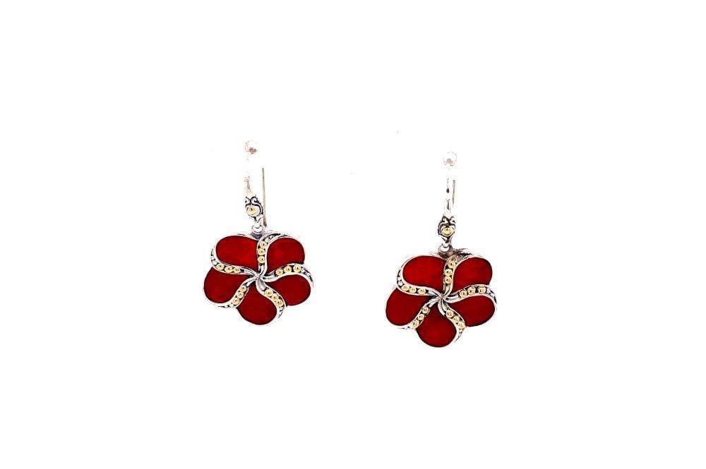 Sumba Earrings- Coral