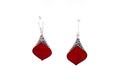 Ornate Earrings- Coral