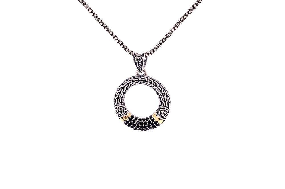 Ubud Pendant- Black Spinel