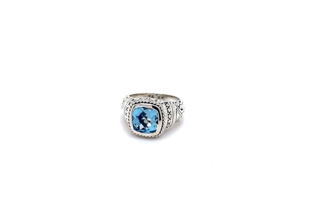 Honesty Ring- Blue Topaz