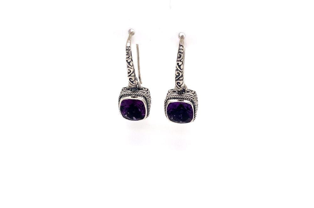 Honesty Earrings- Amethyst