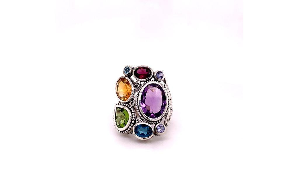 Madeira Ring- Multi Gemstones