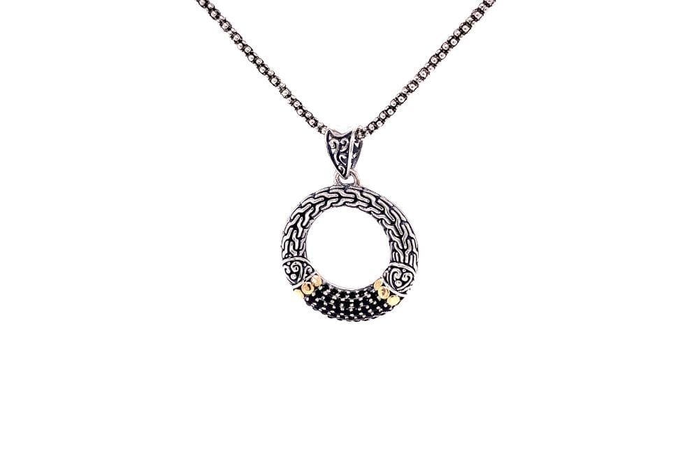 Ubud Pendant- Black Spinel
