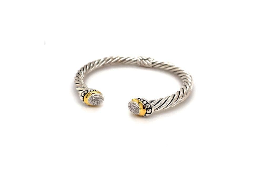 Pave Diamond Cable Bangle