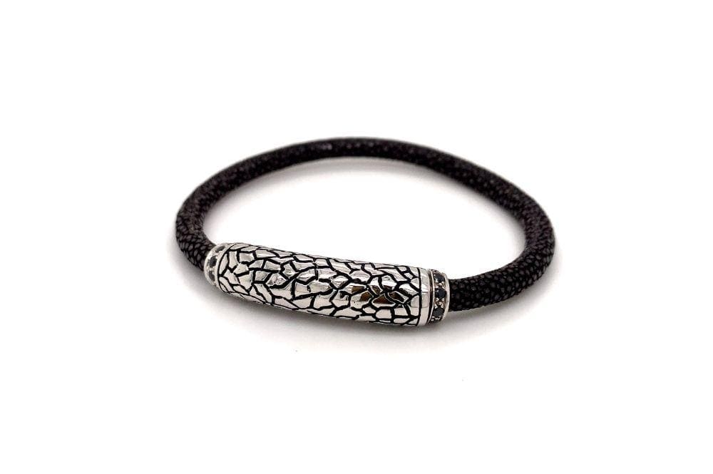 Stingray Leather Bracelet- Brown