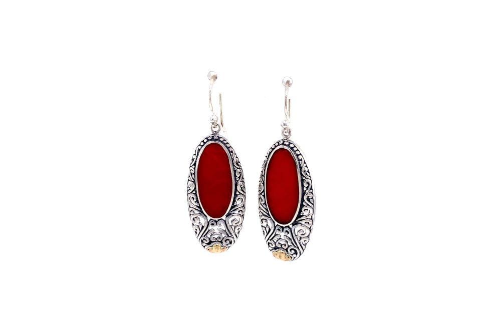 Bliss Earrings- Coral