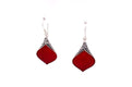 Ornate Earrings- Coral