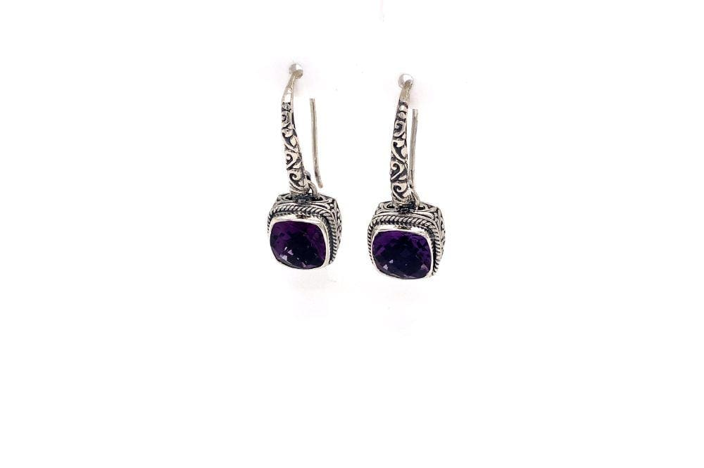 Honesty Earrings- Amethyst