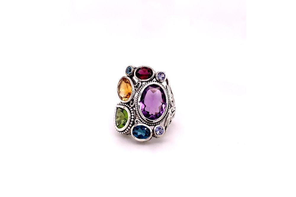 Madeira Ring- Multi Gemstones