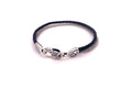 Latitude Bracelet- Black Leather