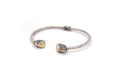 Gemma Bangle- Silver And Gold